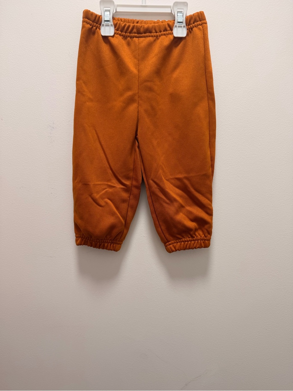 SHEIN Kids Burnt Orange Elastic Waist Jogger Pants